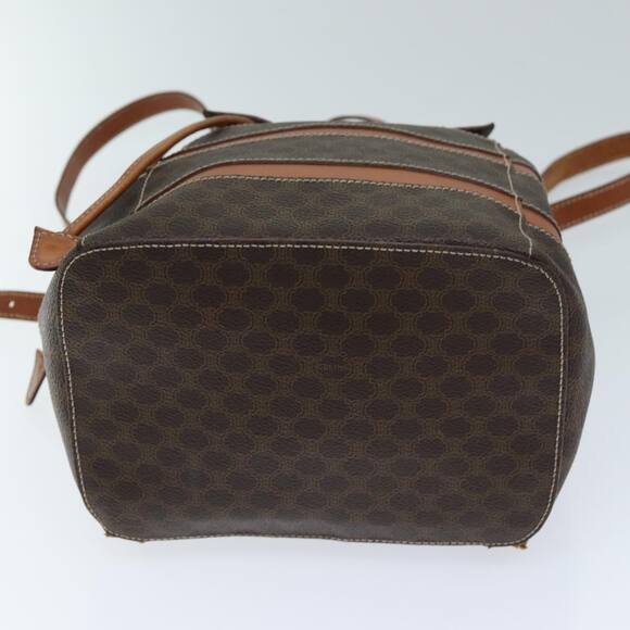 CELINE Macadam Canvas Backpack Pvc Brown - Picture 7 of 12